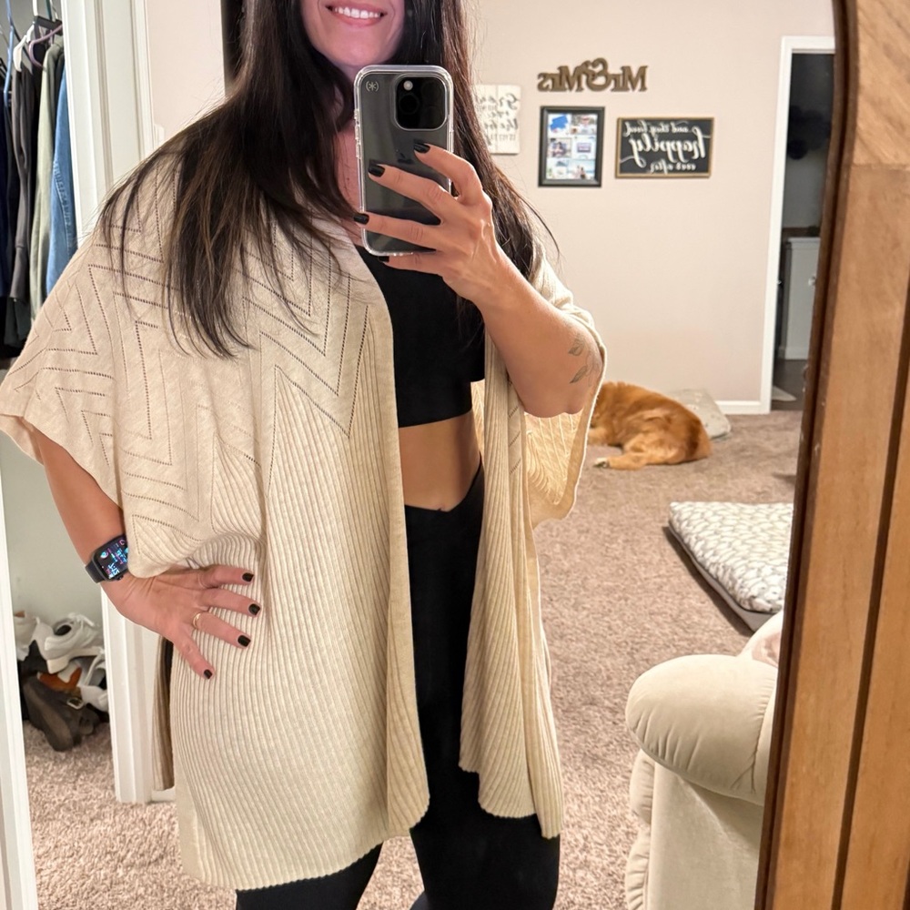 LOFT sweater cardigan poncho